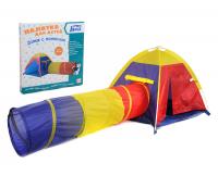 Детская палатка Игровой домик - палатка с тоннелем Домик с тоннелем размеры в собранном виде 280*112