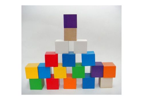 Кубики цветные (18 шт) (RNToys)