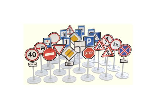 Набор Дорожные знаки (Игры и игрушки развивающие)