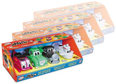 Магнитный конструктор ТРАНСПОРТ 'Смешай и собери'. МАЛЫШ №2. Комплект на группу