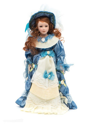 Кукла фарфоровая Маргарет 14' полностью фарфоровая Lisa Jane