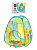 Игровой домик - палатка 'Весёлые зверята' в комплекте 50 разноцветных шаров, размер в собранном виде 70*70*93 см, в/к 46*10*38 см.