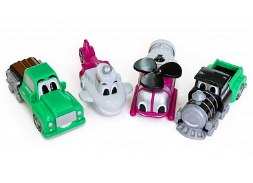 Магнитный конструктор ТРАНСПОРТ 'Смешай и собери'. МАЛЫШ №2. Комплект на группу