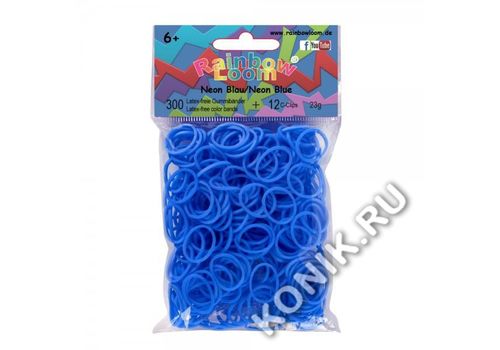 Резинки Силикон Неон Голубой Neon Blue RAINBOW LOOM