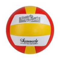Мяч волейбольный, в/п, диаметр 21см, цвет красный