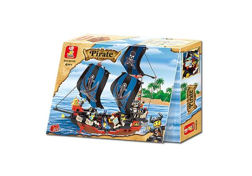 Конструктор Sluban Пиратская серия: Сражение в море (512 деталей)