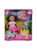 Кукла Еви 12 см с собачкой и аксессуарами из серии Holiday,  Simba