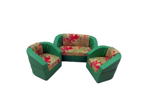 Детская игровая мебель Стрекоза - диван 102*43*60 - 1шт, кресло 60*43*60 - 2 шт