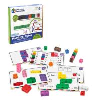 Соединяющиеся кубики 'Академия математики'  ( от 6 лет, 115 элементов с карточками)