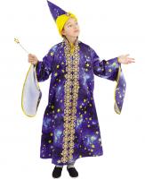 Карнавальный костюм Звездочет накидка, колпак, палочка со звездочкой