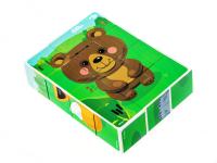 Кубики 'Лесные животные' (без обклейки) 12 шт BABY TOYS