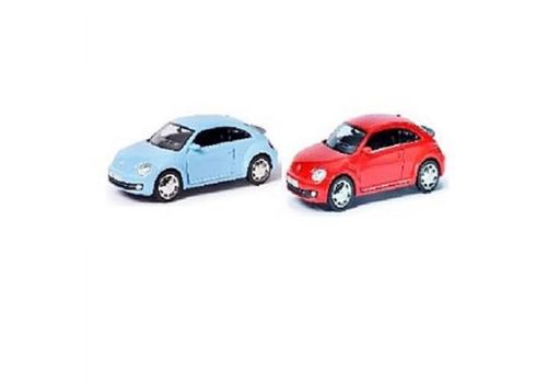 АВТОДРАЙВ Модель машины масштаб 1:32 VOLKSWAGEN NEW BEETLE 2012 (глянц, голуб., крас)