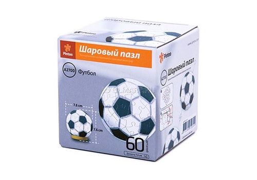 Пазл шаровый Футбол 60А 7,6 см