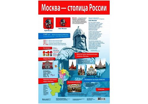 Плакат Москва - столица России