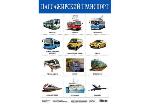 Плакат Пассажирский транспорт (дрофа)