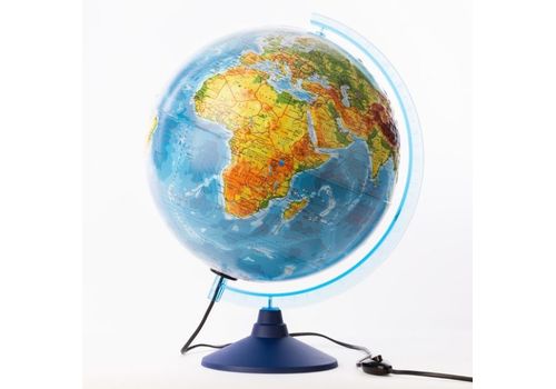 Глобус Земли физико-политический 320мм Классик Евро рельефный с подсветкой