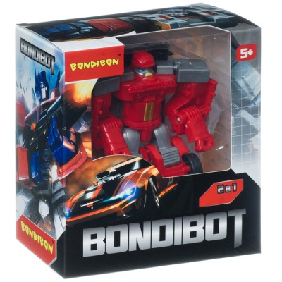 Трансформер 2 в 1 Bondibot робот-пожарная машина, Bondibon BOX арт.888-3