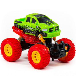 Монстр РАЛЛИ Рейд автомобиль инерционный со светом и звуком в коробке