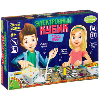 Французские опыты Науки с Буки Bondibon Электронный кубик