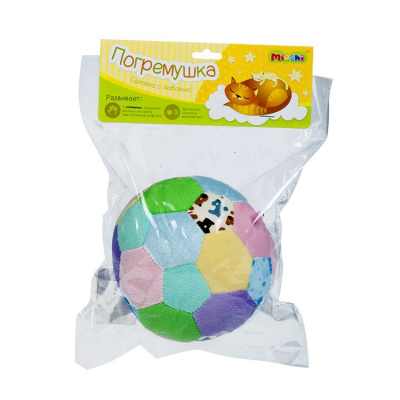 Погремушка Mioshi Цветной мячик 12см