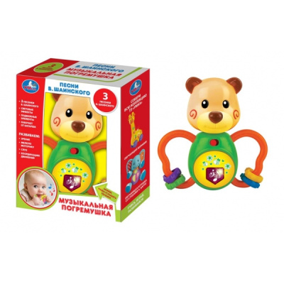 ПОГРЕМУШКА УМКА НА БАТ. СВЕТ+ЗВУК, РУССИФИЦ. В РУСС. КОР