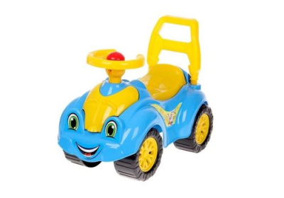 Автомобиль для прогулок желто-голубой