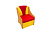 Кресло (деревянный каркас) 50*50