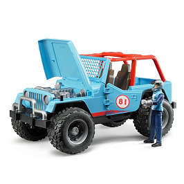 Внедорожник Cross Country Racer синий с гонщиком