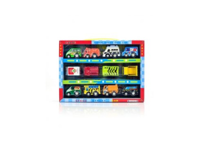 Набор инерционных игрушек Bebelot Городские машины Набор 2 5см 12шт