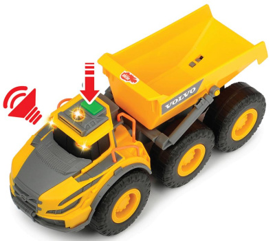 Самосвал Volvo 23 см свет звук Dickie Toys