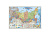 Настенная карта Российская Федерация П/А + инфографика М1:5,5 млн 107х157см