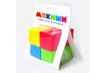 Кубики 4 цвета Мякиши