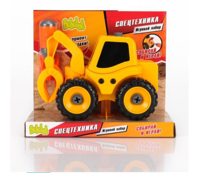 Игровой набор Bebelot Экскаватор с захватом 17,5см разборный отвёртка 3 насадки