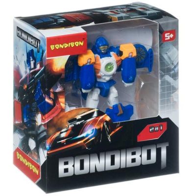 Трансформер 2 в 1 Bondibot робот-самолёт, Bondibon BOX арт.888-8