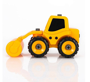 Игровой набор Bebelot Экскаватор-каток 17,5см разборный отвёртка 3 насадки