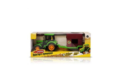 Трактор с прицепом Handers Перевозчик дома 27см фрикц. съемный дом