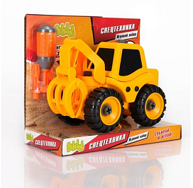 Игровой набор Bebelot Экскаватор с захватом 17,5см разборный отвёртка 3 насадки