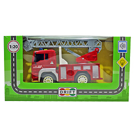 Машина грузовик с выдвижной лестницей свет+звук фрикц. механизмом