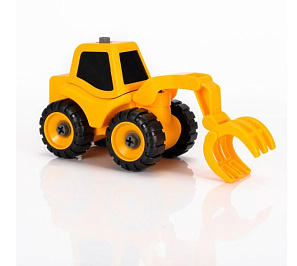 Игровой набор Bebelot Экскаватор с захватом 17,5см разборный отвёртка 3 насадки