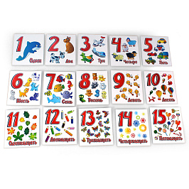 Игра детская настольная IQ карточки Цифры