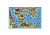 Настенная карта Мир для детей Динозавры Юрский период 101х69