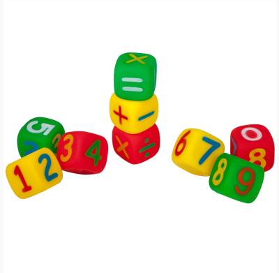 Набор для купания Bondibon Кубики 9шт Математика