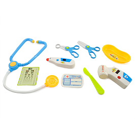 Набор доктора Altacto Скорая помощь 9 предметов голубой кейс