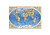 Настенная карта лам. Страны и народы мира 101х69см