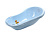 Ванна Elefantino без слива антискользящая поверхность+термометр 84*47*25см цвет голубой