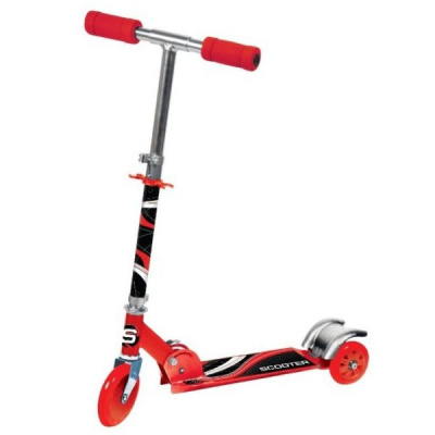 САМОКАТ 3-КОЛ. СКЛАДНОЙ, РАМА 50% АЛЮМ., КОЛЕСА ПУ 120ММ., НАГР. ДО 50 КГ В КОР