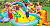 Игровой центр-бассейн Dinoland горка распылитель игрушки 333*229*112см