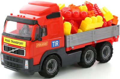 Автомобиль бортовой Volvo + Супер-Микс (60эл) (в сетке)