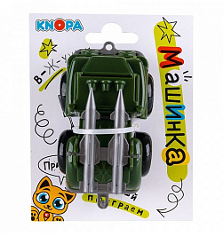 Машинка ракетный комплекс Вжух на войнушке 10 см КНОПА 1/15