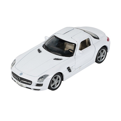 Машинка Инерционная Mercedes-Benz SLS AMG, Белая (1:41-1:32)